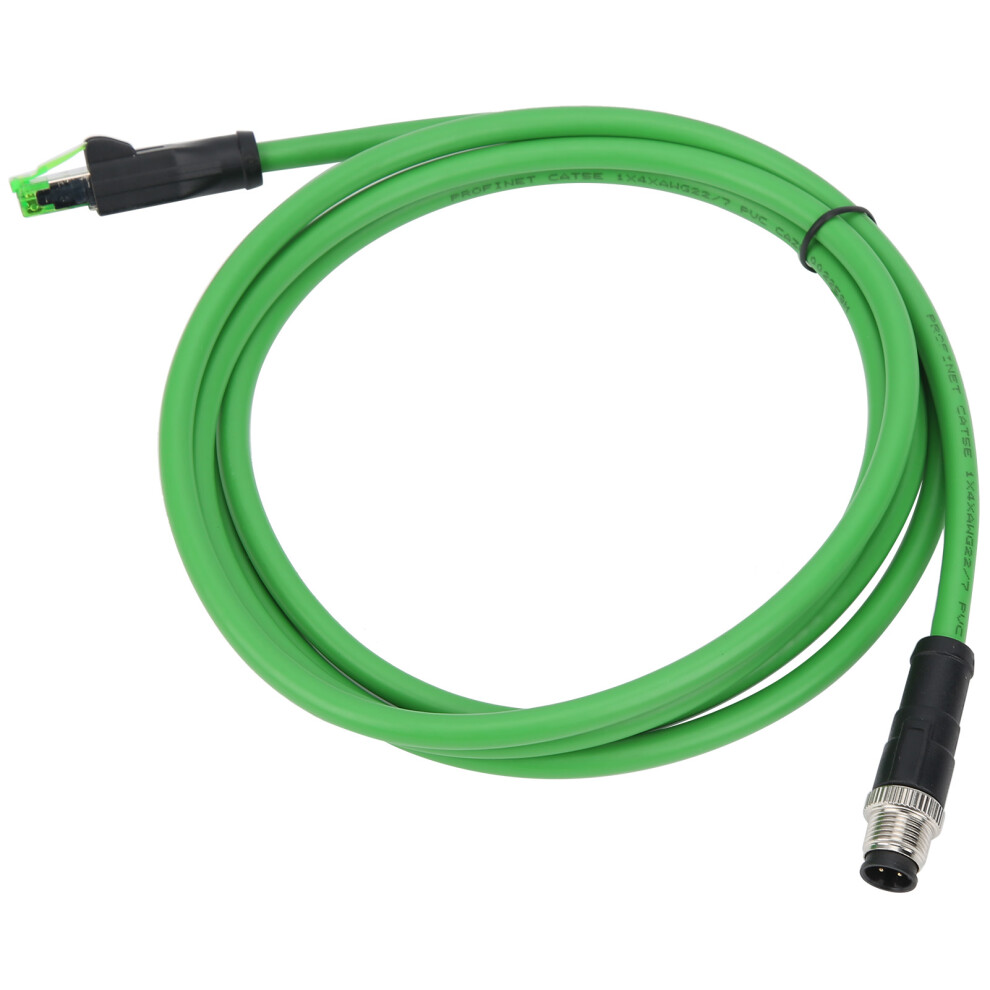M12 Rj45 Patch Cord Ethernet Shielded Cable 3M 4-Pin Ip67 Water-Proof 9301392109731