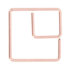 Iron Wire Office Paper Clip Square Bookmark 1.7x1.7cm Stationery