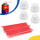 Straws and Nozzle Extensions - Red Plastic Paint Nozzles for Cans, Replacement Extension Straw 2