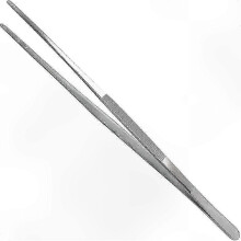 Extra Long 30cm/12inch Stainless Steel Tongs with Serrated Tips for Aquascaping, Gardening, Cooking, Industrial Use