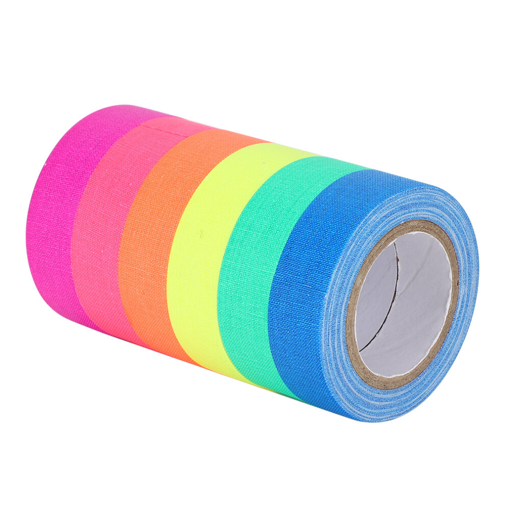 Night Luminous Fluorescent Cotton Tape 6Pcs Warning Decor High Viscosity 8411392110673