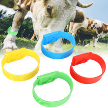 Livestock Identification Tape 4Pcs Multi-Coloured Rings for Cow Foot Tagging