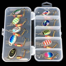 Rotating Metal Sequins Fish Hook Bait Tackle 1.8cm Steel Accessory