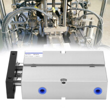 Luftzylinder TN25 Doppelwellen 25 mm Bohrung Aluminiumlegierung Doppelwirkend