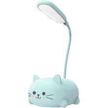 Lampka biurkowa dla dzieci, słodka lampka stołowa LED z giętkim ramieniem, lampka stołowa ładowana przez USB, ochrona oczu, lampa do c