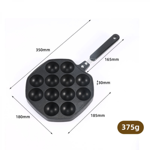 Ταψί Takoyaki με αντικολλητική πλάκα ψησίματος και σχάρας, 12 οπών, 2025 -