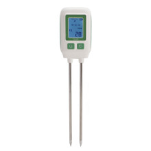Medidor de nutrientes do solo com sonda dupla de alta precisão, portátil, para análise da fertilidade do solo em canteiros de plantio e estufas.