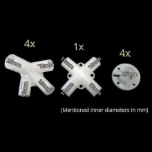 (4PCS) Spare Parts For 3x3m Gazebo Awning Tent Feet Corner Center Connector 25/19mm