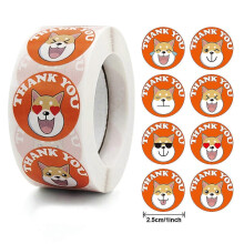 (A 412) Kids Cartoon Cat Sticker Roll 500-count Stickers Round Teacher Encouragement Motivational Lable - RiRi