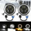 LED headlights compatible with Jeep Wrangler Jk Lj 1