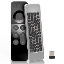 HK&Hanker Compatible with WECHIP W3 2.4G 3-in-1 2.4G wireless keyboard, voice control, and air mouse remote.