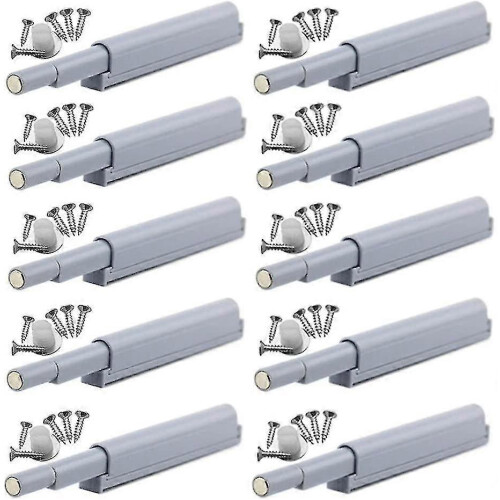 10pcs Push-to-open Magnetic Cabinet Latches