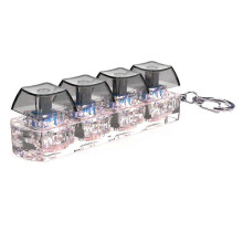 4 tasti Tastiera Fidget Giocattolo Antistress Tasti Fai da Te Tasti Giocattolo Tastiera Tasti Pulsante Dito Fidget Tasti Dito C