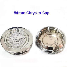 4-delige set zwarte, zilveren en gouden wieldoppen/bandhoezen, compatibel met Chrysler 300C 540mm, logo's en emblemen, gemaakt van kool