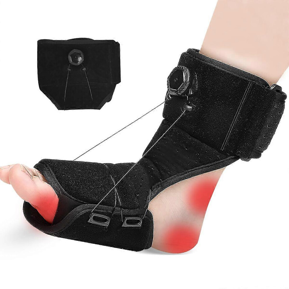 HK&Hanker Plantar Fasciitis Adjustable Splint Night Splint One Size Fits Most Breathable Straps
