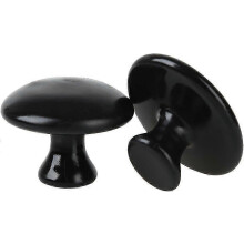 HK&Hanker 2025 New 2 Pcs Mushroom Shaped Massage Stones Warmer Natural Lava Basalt Hot Rock Gua Sha Tools Suitable for Facial and Body Treatment