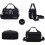 Women's handbag, Oxford shoulder bag, waterproof multi-functional bag with multiple compartments, black 3
