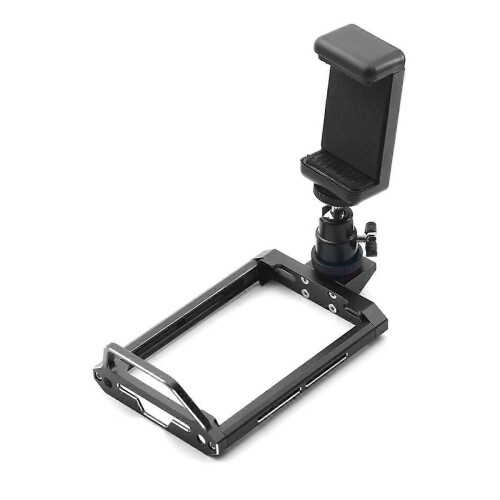 Metal Transmitter Protector Frame and Phone Holder for Noble NB4 / NB4 Pro / NB4+ Remote Control Black