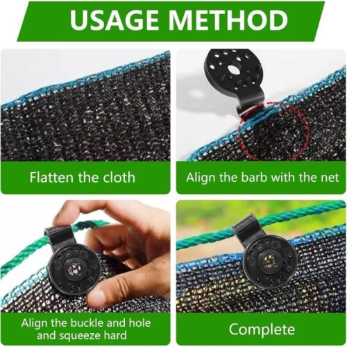Fastening clips – Not specified – 80 pieces – PE plastic – Weatherproof – Adjustable 2