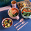 Microwave Ramen Bowl Set Pink 5-Piece 5