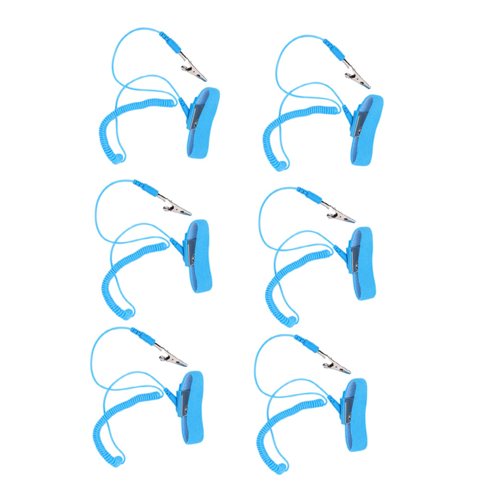 10Pcs Pu Anti Static Wrist Straps, Adjustable Esd Electrostatic Bracelets 5011392111873