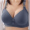 (Gold, 40/90bc) Plus Size Glossy Push Up Bra Comfortable Underwear 5