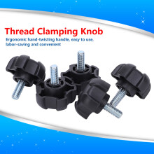 M615 M6 ABS Plastic Star Shape Thread Clamping Knob 15mm Screw