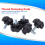 M615 M6 ABS Plastic Star Shape Thread Clamping Knob 15mm Screw 1