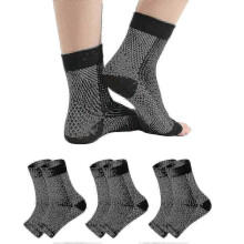 (S M, Black) Soothing neuropathy socks - Compression socks for plantar fasciitis pain