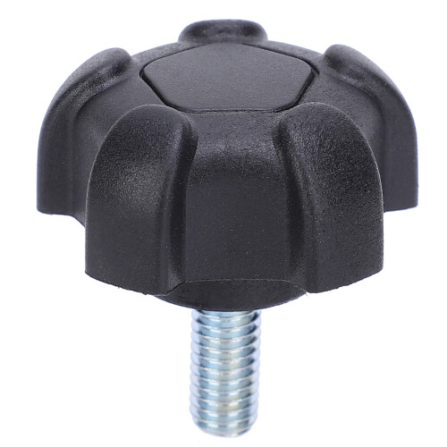 M615 M6 ABS Plastic Star Shape Thread Clamping Knob 15mm Screw 2