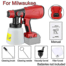 For Milwaukee 18v Battery 800ml Electric Spray Gun Cordless Paint Sprayer Auto Furniture Steel Coating Airbrush Compatible_a