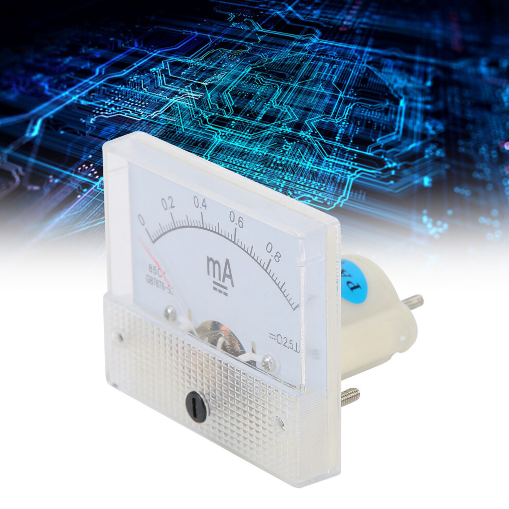 Dc Current Meter 85C1 0-1Ma Compact Small Pointer Instrument For Electronics 4981392113348