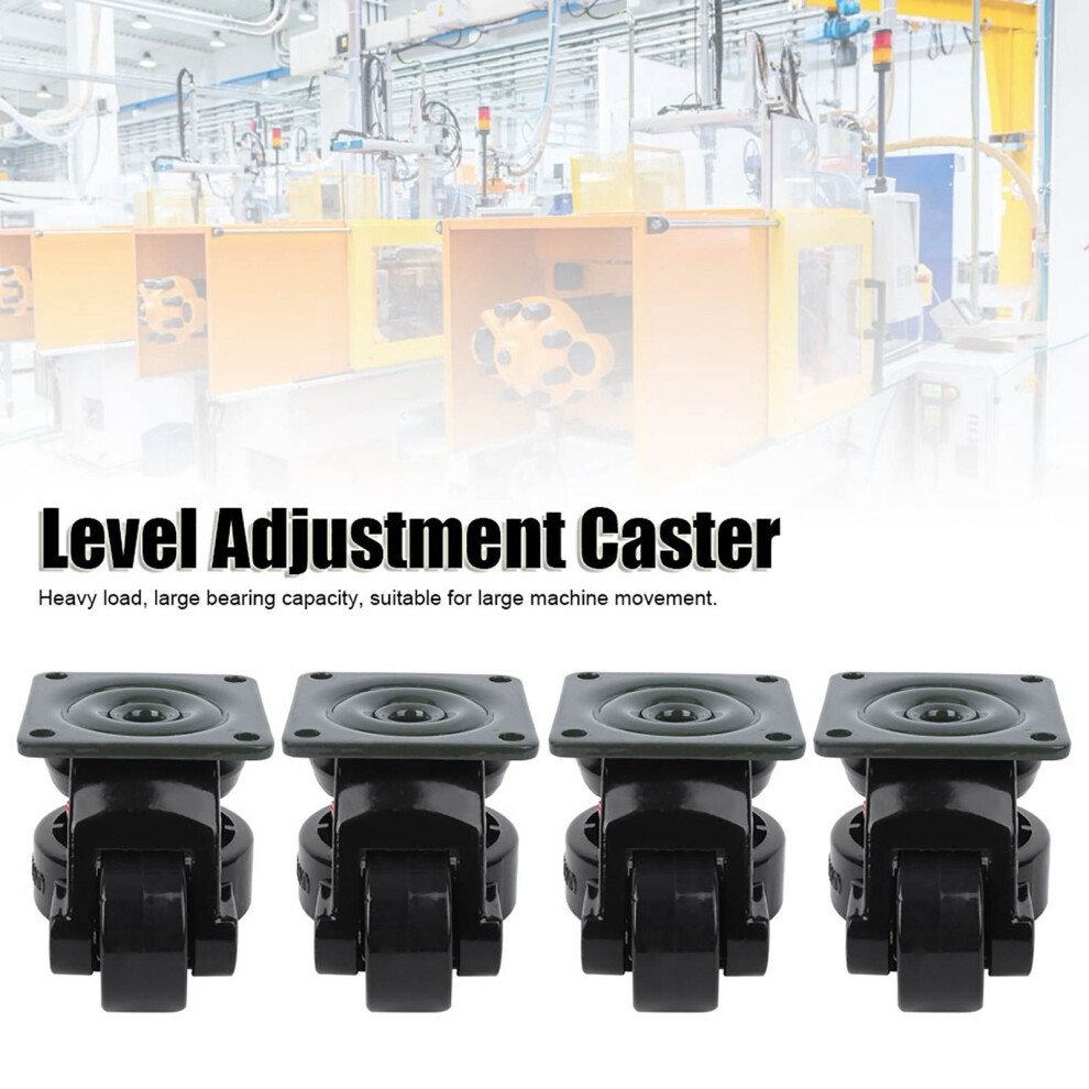 4 Heavy Duty Level Casters 82mm Height
