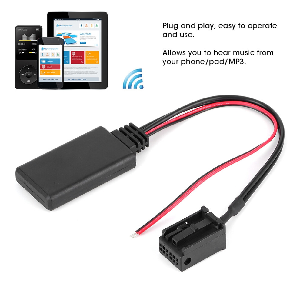12-Pin Car Bluetooth Aux Adapter For Opel Corsa Agila Antara Vivaro 4601392354267