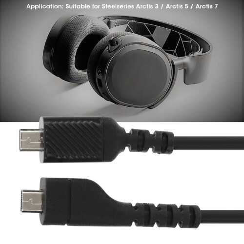 Steelseries Arctis 3/5/7 1.5m Copper Audio Cable - Durable & High-Quality 2