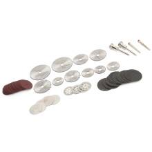 65pcs Cutting Wheel Set, Metal Glass Tile Discs, 22-44mm
