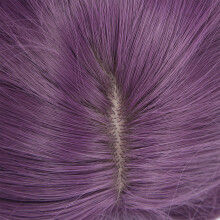 Adjustable Purple Lady Wig Fashionable Women Hairpiece Long Wavy Cosplay Fake
