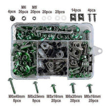 (Green) 177pcs Fairing Bolts Kit Cnc Screws Nut For Honda Cbr600rr Cbr900rr Cbr929rr Cbr1000rr Cbr 600rr 900rr 929rr 1000rr 600