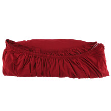 Polyester L-Shape 3+2 Seat Corner Sofa Cover, Washable, Wine Red