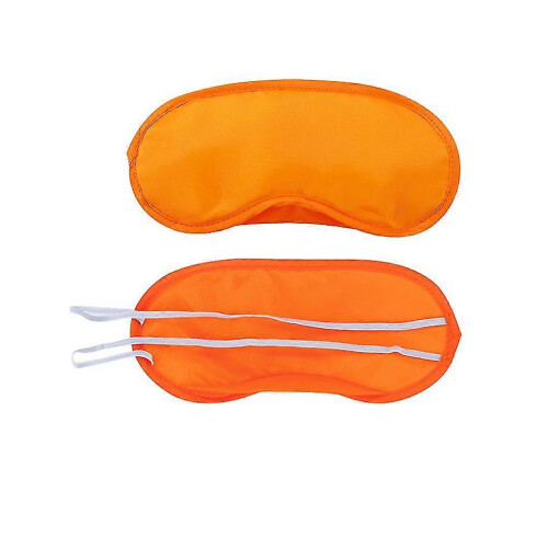 (Orange) Eye Cover Supple Blindfold Multi-functional Practical Helpful Useful