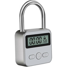 (black) Smart Time Lock, 99 Hours Max Timing Lock With Lcd Display Multifunction Travel Electronic Timer
