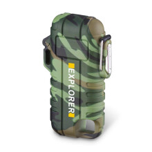 (Orange) Electric Lighter Portable Windproof USB Rechargeable Lighter Igniter compatible with Candle Camping Cooking BBQ