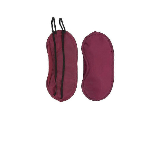 (Wine Red) Eye Cover Supple Blindfold Multi-functional Practical Helpful Useful
