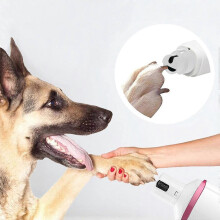 (Pink) Dog Nail Cutter, Electric Quiet Claw Cutter For Dogs, Painless Nail File, Suitable For Small To Large Dogs And Cats