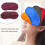 (Wine Red) Eye Cover Supple Blindfold Multi-functional Practical Helpful Useful 2