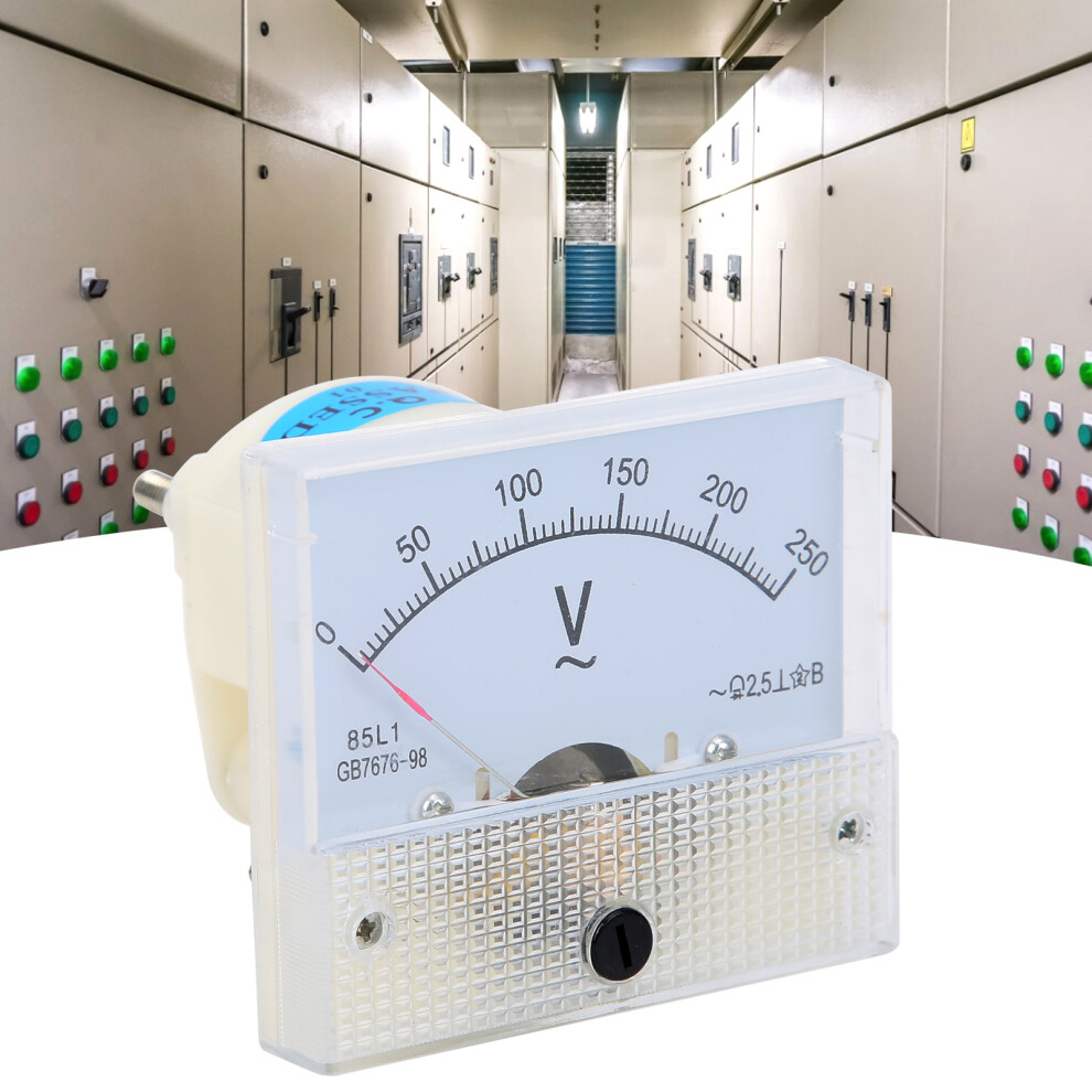85L1 Ac 0250V Voltage Measuring Instrument High Accuracy Pointer Voltmeter 3161392114410