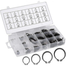 300pcs Assorted Circlip Kit, Bestzy Circlips Set Stainless Steel E-clip External Retaining Ring Snap Kit for Circlip Ring, 2mm To 32mm