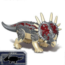 (Styracosaurus)1pc Jurassic Big Size Dinosaur Building Blocks T-rex Quetzalcoatlus Baryonyx Action Figures Kids Toys Gifts