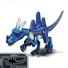 (Chinese dragon)1pc Jurassic Big Size Dinosaur Building Blocks T-rex Quetzalcoatlus Baryonyx Action Figures Kids Toys Gifts