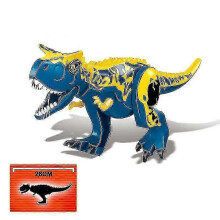 (Carnotaurus blue)1pc Jurassic Big Size Dinosaur Building Blocks T-rex Quetzalcoatlus Baryonyx Action Figures Kids Toys Gifts
